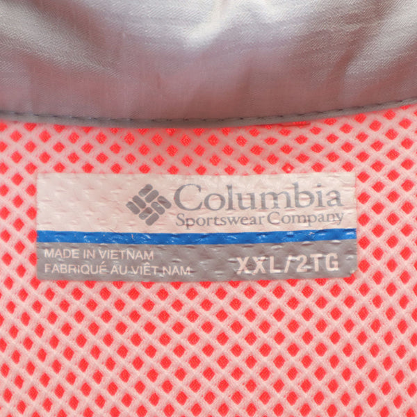 コロンビア アウトドア 半袖 シャツ XXL レッド Columbia ビックサイズ メンズ