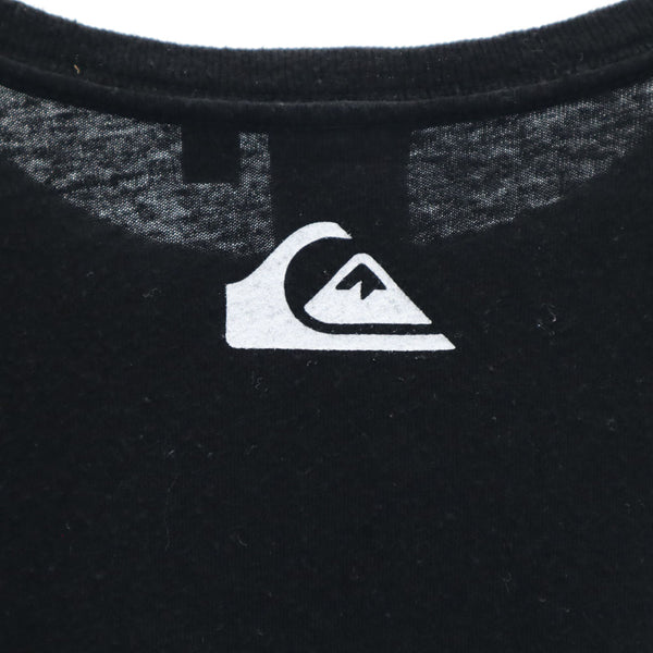 クイックシルバー プリント 半袖 Tシャツ M ブラック Quiksilver メンズ