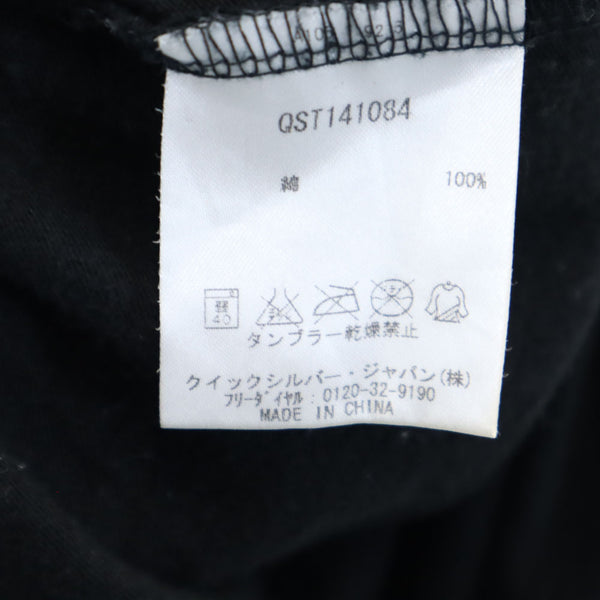 クイックシルバー プリント 半袖 Tシャツ M ブラック Quiksilver メンズ