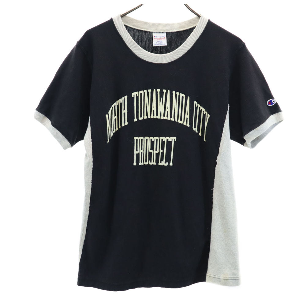 チャンピオン 半袖 リバースウィーブ スウェット L チャコールブラック系 Champion メンズ