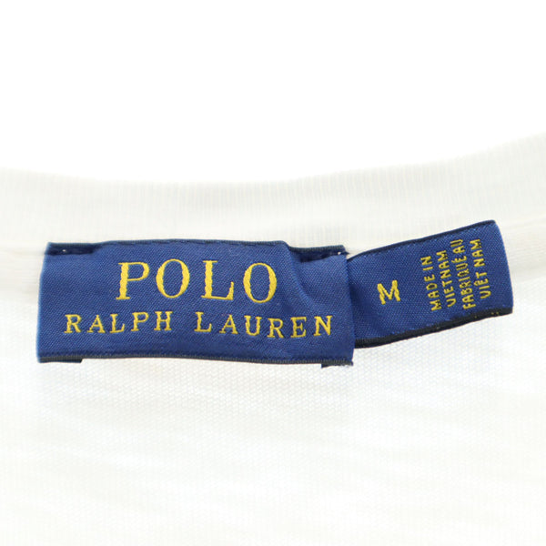 ポロラルフローレン プリント 半袖 Tシャツ M ホワイト POLO RALPH LAUREN メンズ