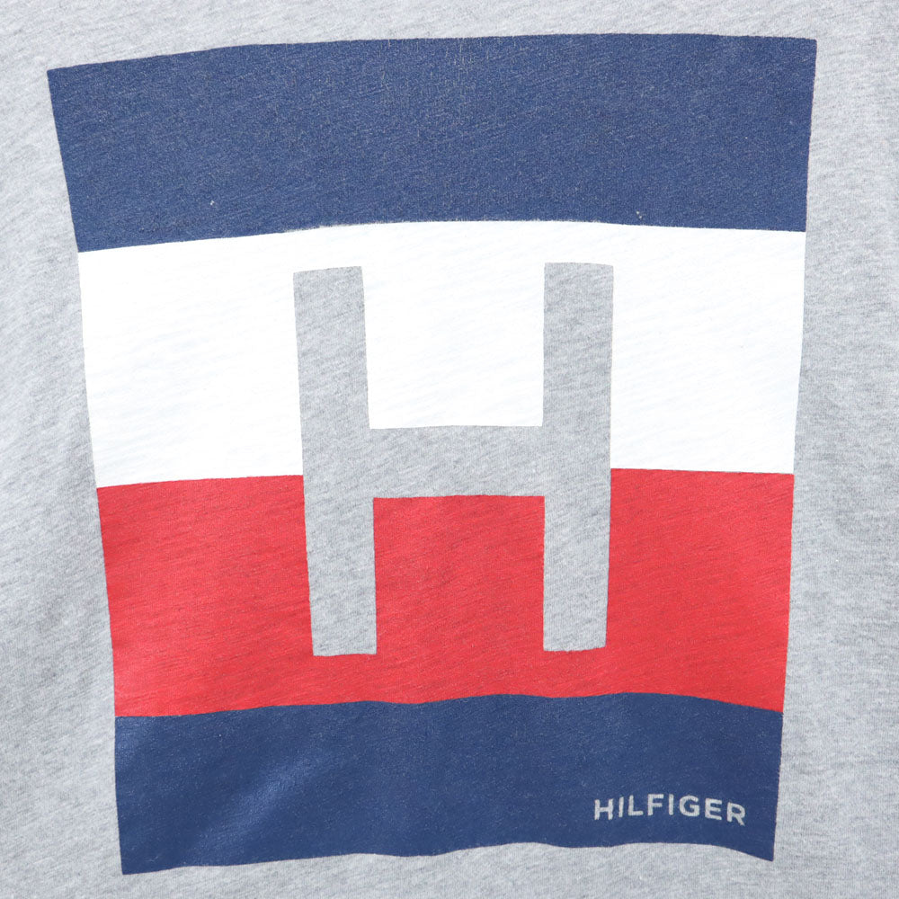 トミーヒルフィガー プリント 半袖 Tシャツ S グレー TOMMY HILFIGER メンズ