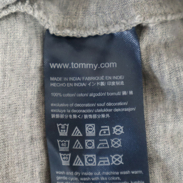 トミーヒルフィガー プリント 半袖 Tシャツ S グレー TOMMY HILFIGER メンズ