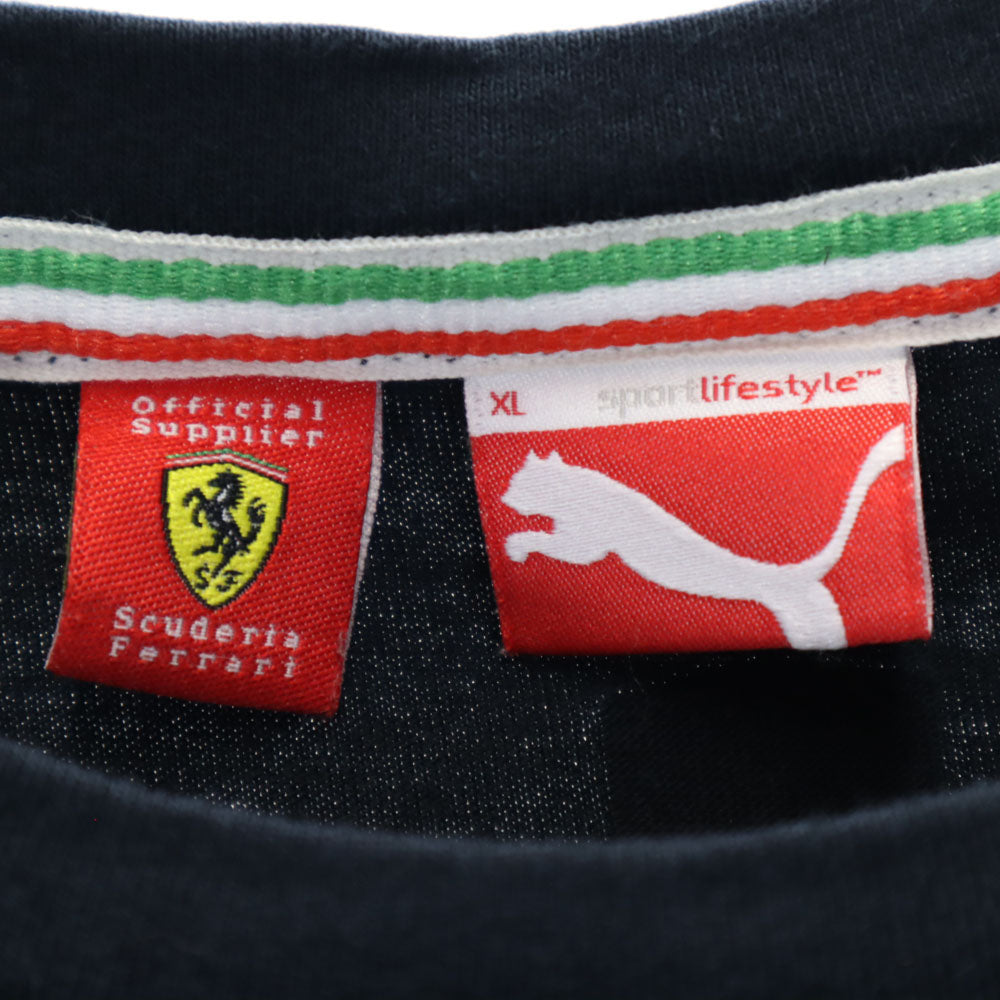 プーマ フェラーリ コラボ 半袖 Tシャツ XL 濃紺 PUMA ｘ Ferrari メンズ