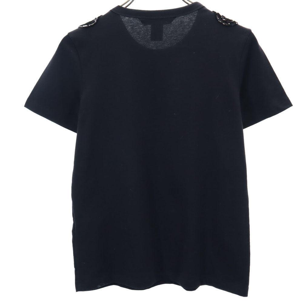 マークバイマークジェイコブス 半袖 スパンコール装飾 Tシャツ S ブラック MARC BY MARC JACOBS レディース