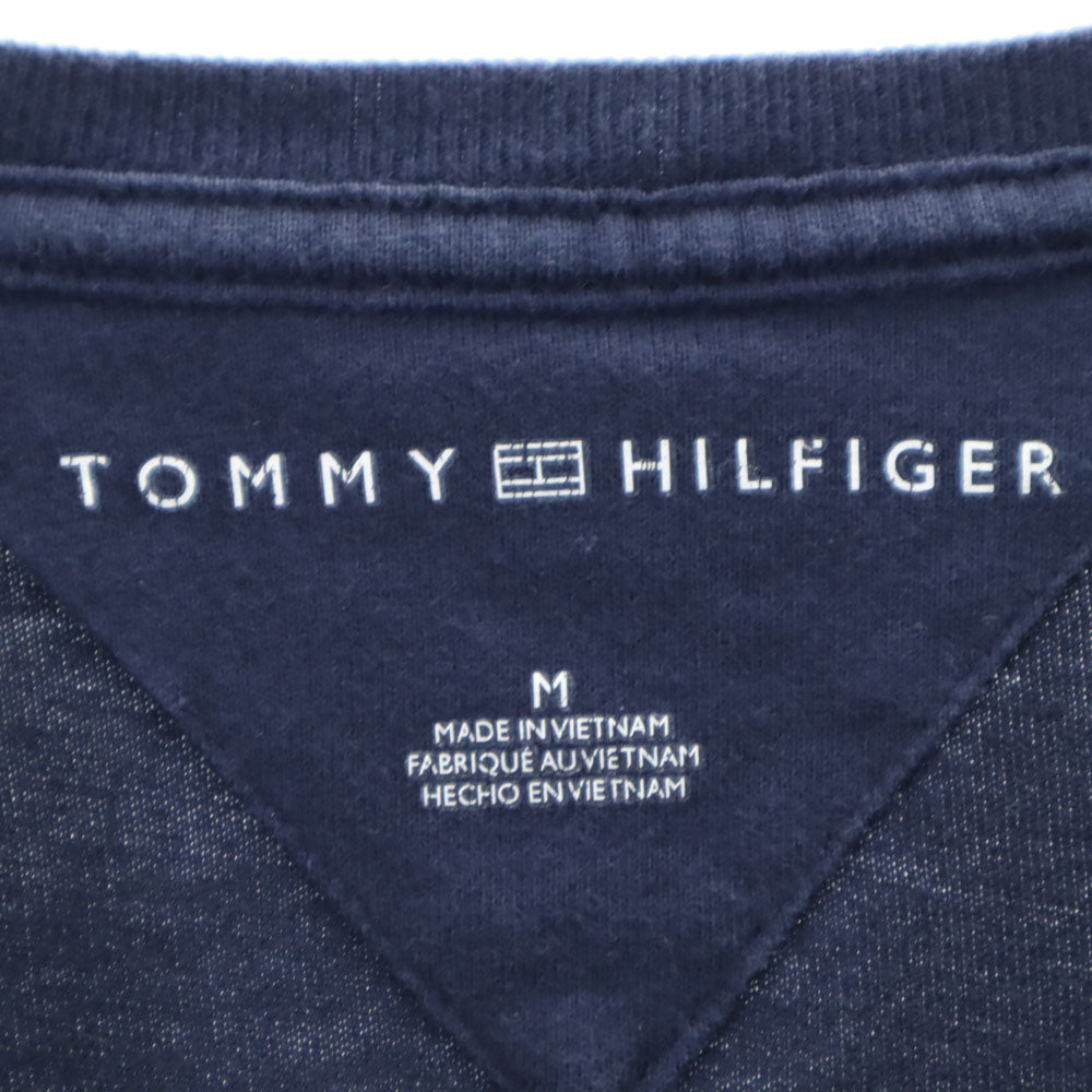 トミーヒルフィガー 半袖 Tシャツ M ネイビー系 TOMMY HILFIGER メンズ