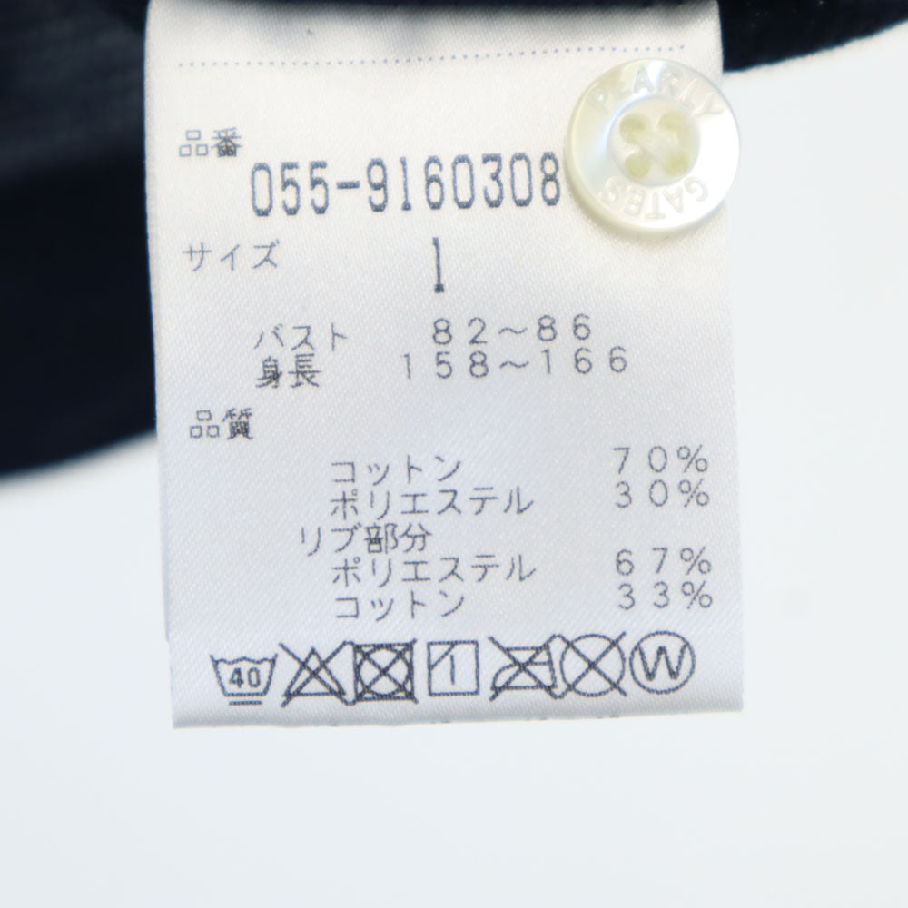 パーリーゲイツ 日本製 ゴルフ 半袖 ポロシャツ 1 ネイビー PEARLY GATES レディース