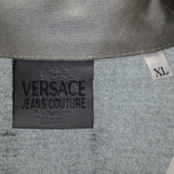 ヴェルサーチジーンズクチュール 半袖 ポロシャツ XL グレー VERSACE JEANS COUTURE メンズ