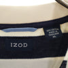 アイゾット ボーダー 半袖 ポロシャツ XL ホワイト系 IZOD メンズ