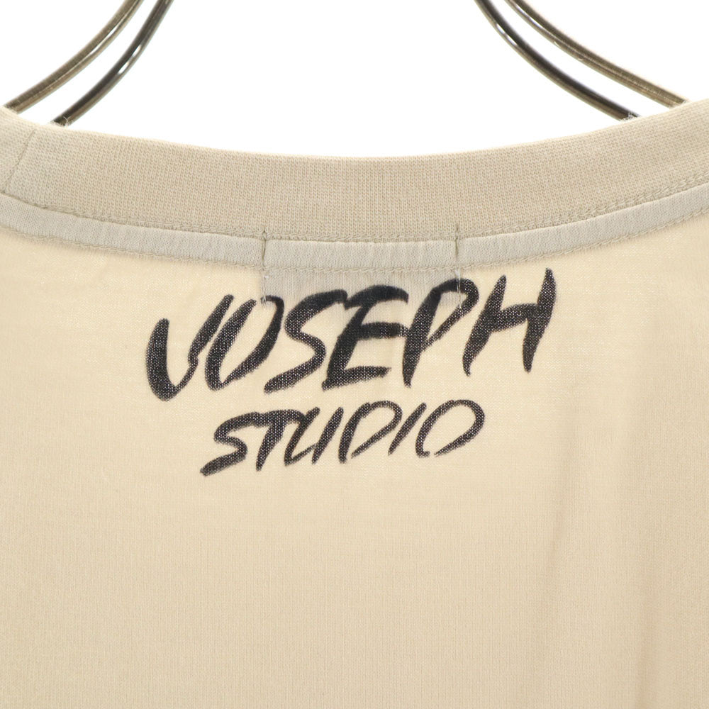 ジョセフ プリント 半袖 Tシャツ M ベージュ系 JOSEPH メンズ