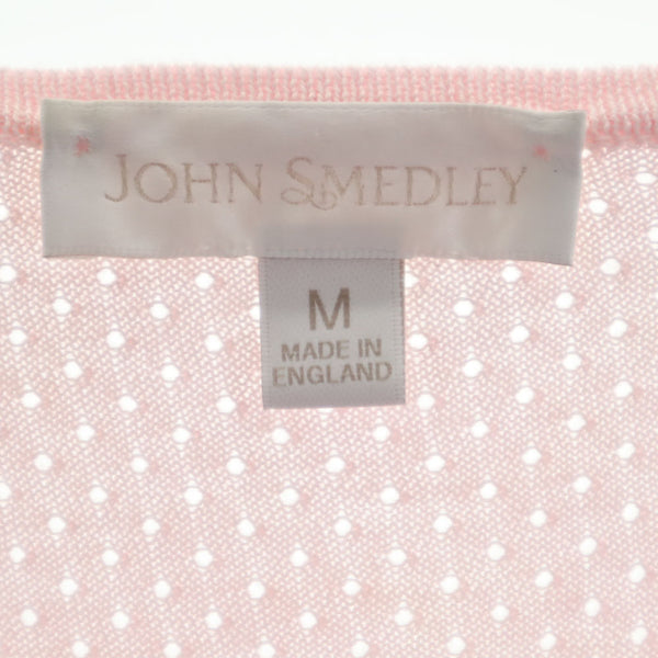 ジョンスメドレー イギリス製 半袖 カットソー M ピンク系 JOHN SMEDLEY レディース