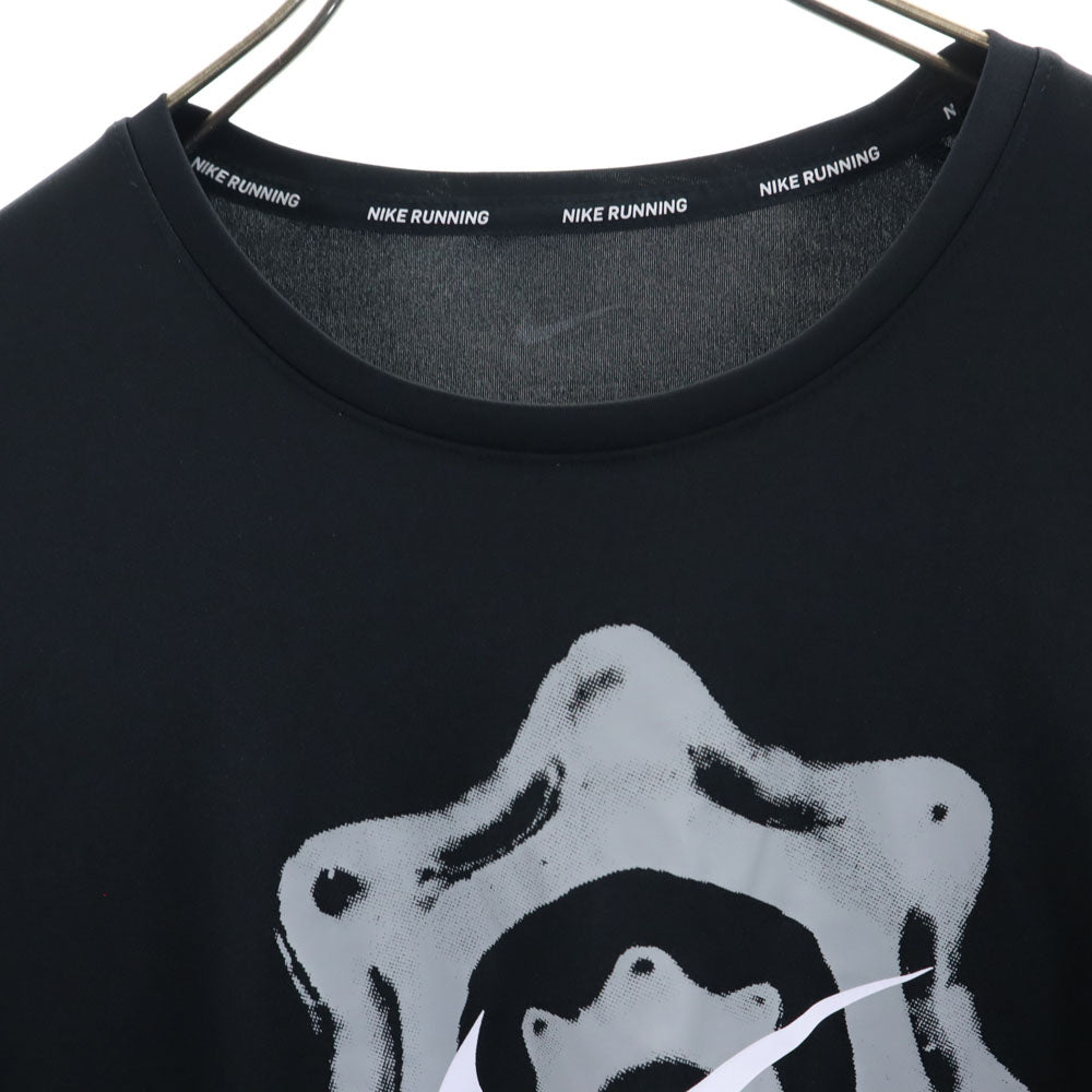 ナイキ プリント ランニング 半袖 Tシャツ S ブラック NIKE メンズ