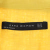 ザラウーマン 半袖 カシュクール シャツ XS イエロー ZARA WOMAN レディース