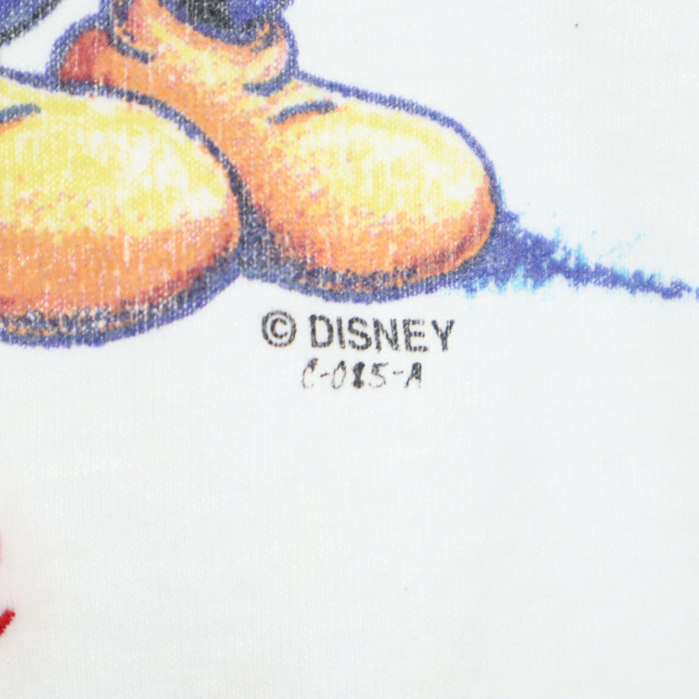 ミッキーアンリミテッド 90s ディズニー オールド ミッキーマウス プリント 半袖 Tシャツ XL ホワイト系 MICKEY UNLIMITED メンズ