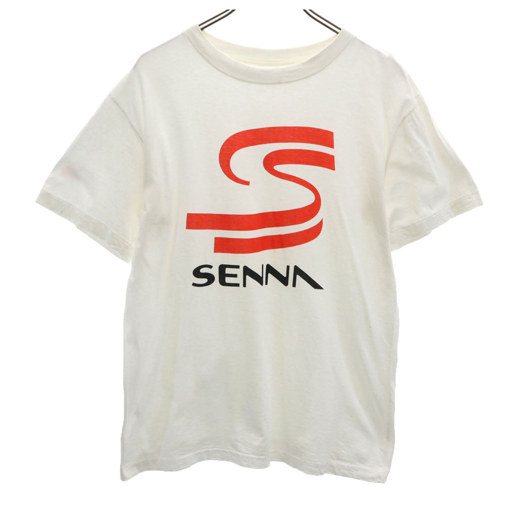 アイルトン セナ 半袖 Tシャツ ホワイト F1 SENNA メンズ