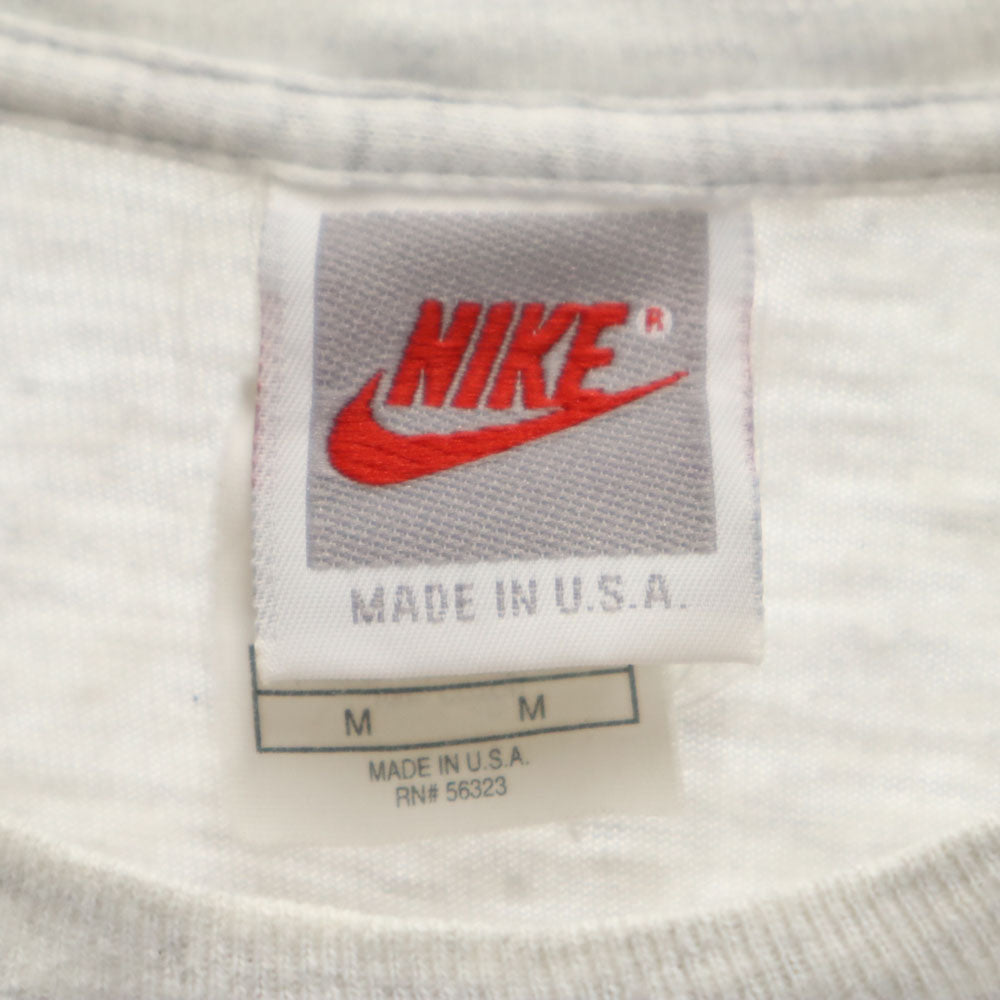 ナイキ 90s USA製 オールド 半袖 Tシャツ M グレー NIKE メンズ