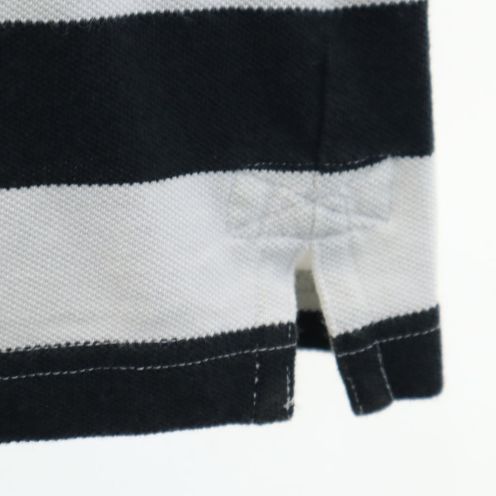 ナイキ ボーダー柄 半袖 ポロシャツ M グレー 他 NIKE 鹿の子 メンズ