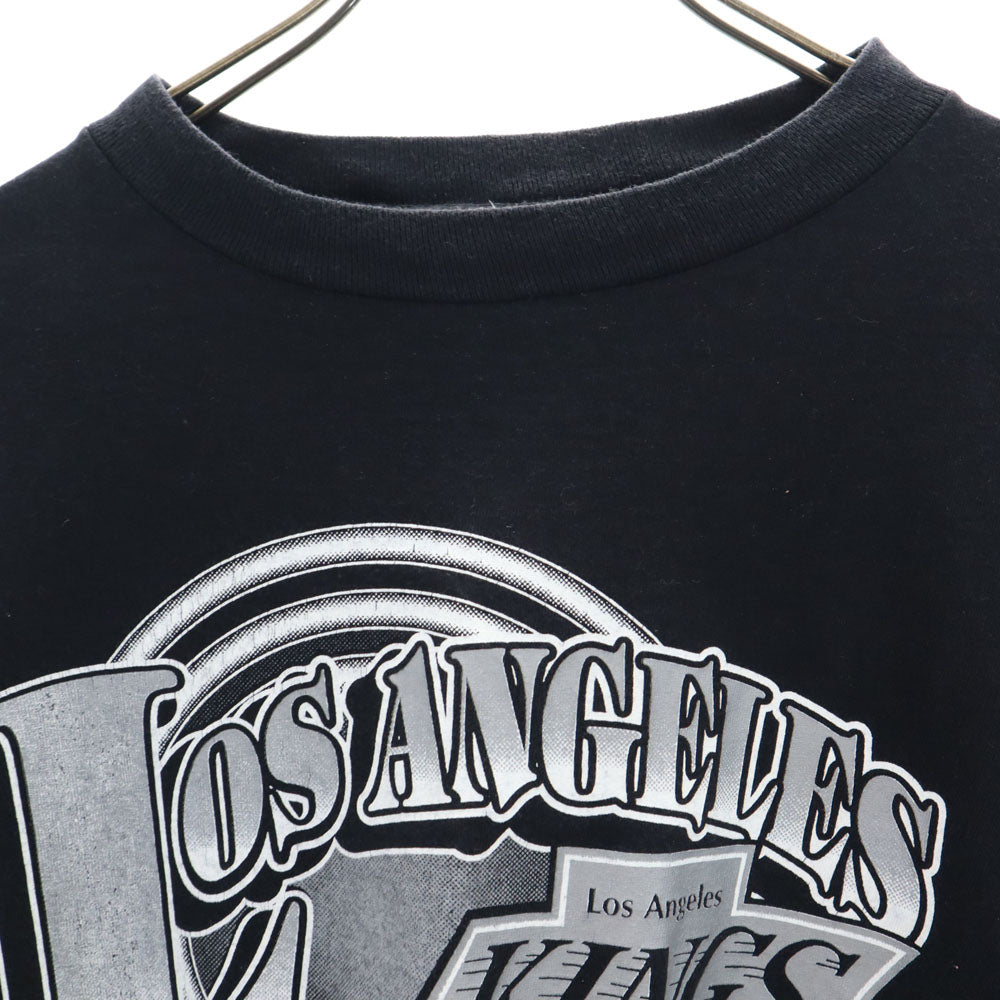 トレンチ 90s USA製 オールド NHL 半袖 Tシャツ XL 黒 TRENCH メンズ