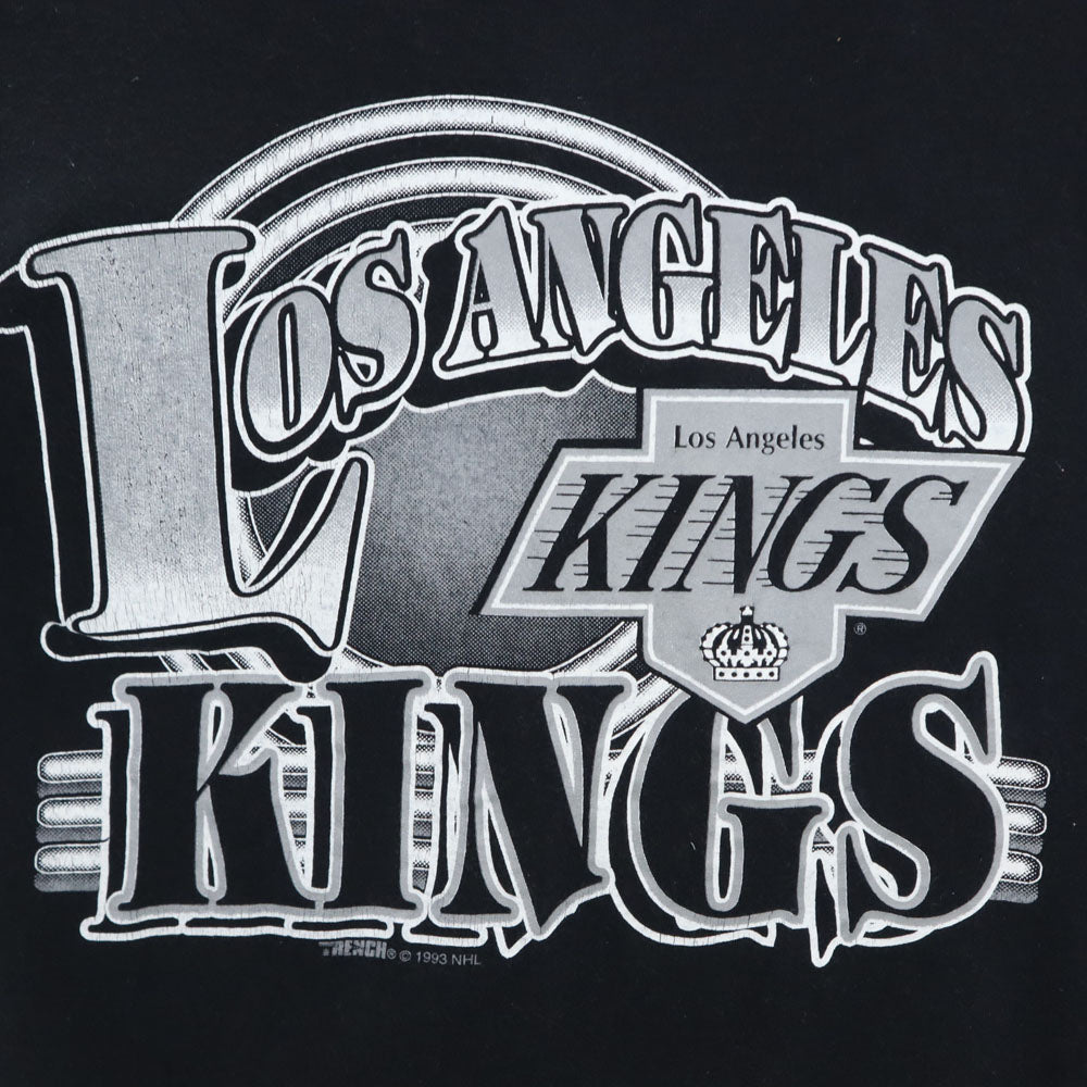 トレンチ 90s USA製 オールド NHL 半袖 Tシャツ XL 黒 TRENCH メンズ