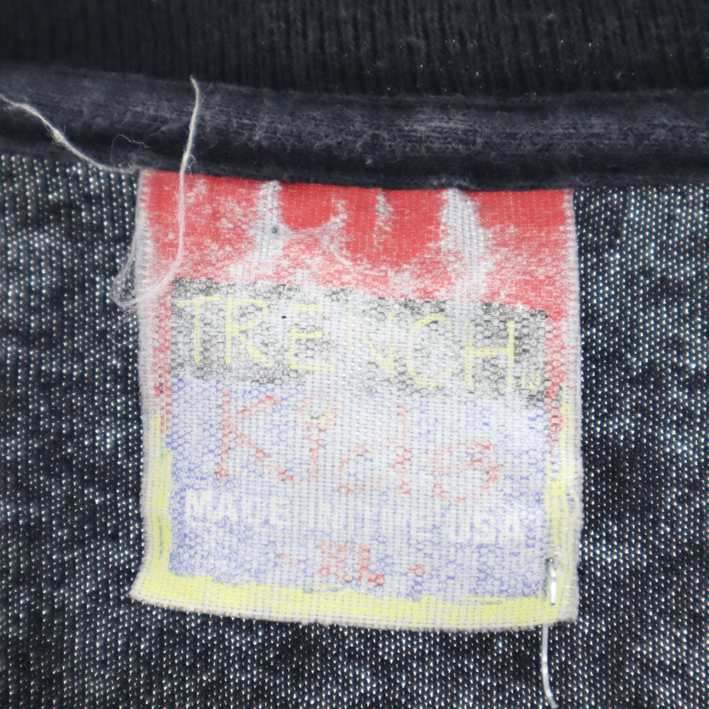 トレンチ 90s USA製 オールド NHL 半袖 Tシャツ XL 黒 TRENCH メンズ