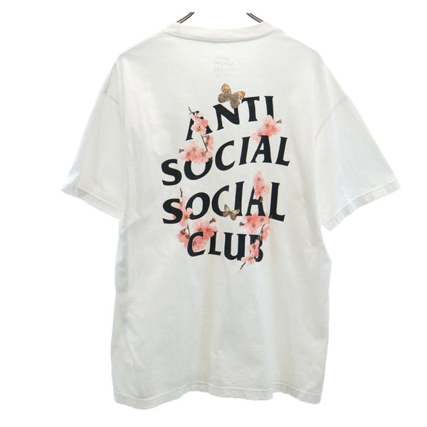 アンチソーシャルソーシャルクラブ バックプリント 半袖 Tシャツ L ホワイト ANTI SOCIAL SOCIAL CLUB メンズ