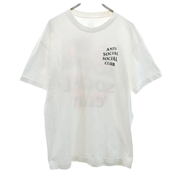 アンチソーシャルソーシャルクラブ バックプリント 半袖 Tシャツ L ホワイト ANTI SOCIAL SOCIAL CLUB メンズ