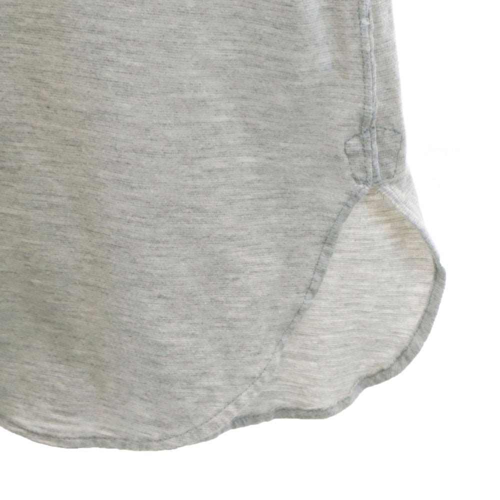 エンジニアドガーメンツ USA製 半袖 ポロシャツ M グレー ENGINEERED GARMENTS ハーフジップ メンズ