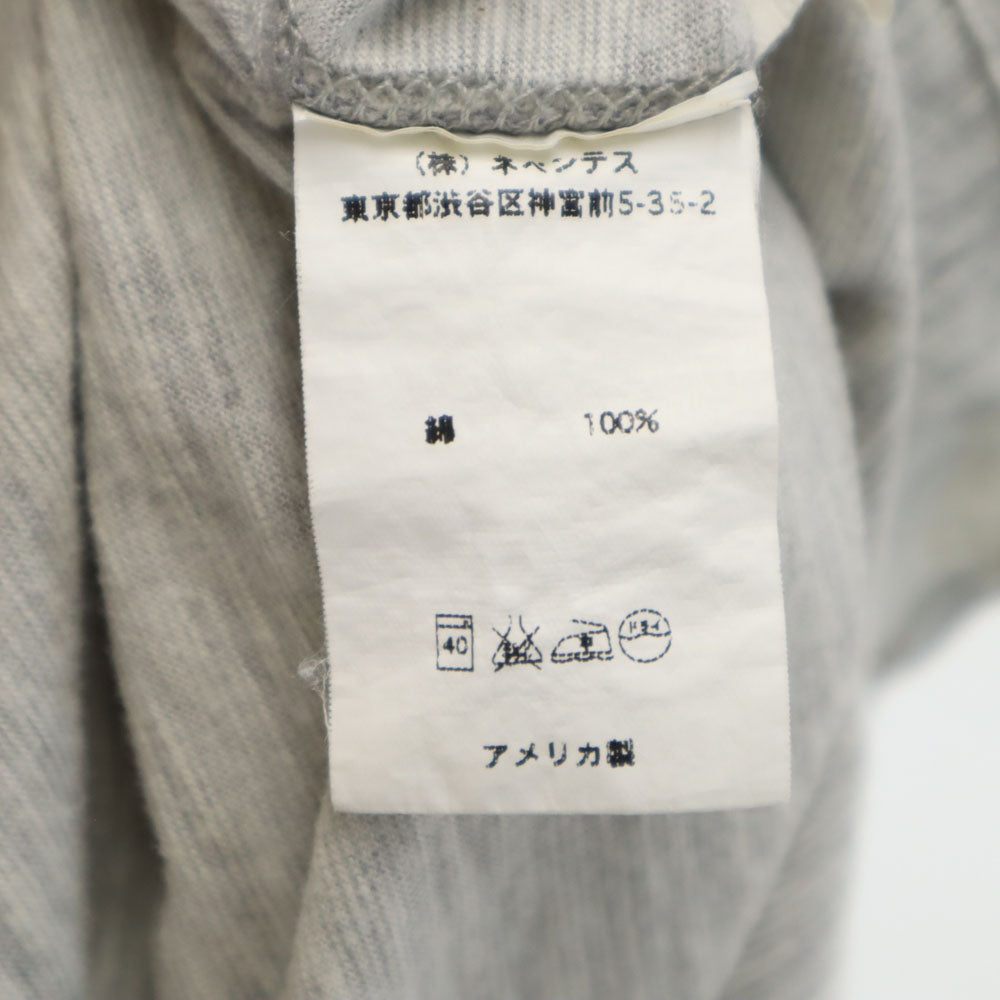 エンジニアドガーメンツ USA製 半袖 ポロシャツ M グレー ENGINEERED GARMENTS ハーフジップ メンズ