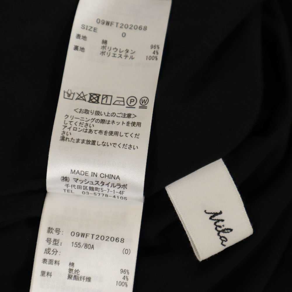 ミラオーウェン ノースリーブ ブラウス 0 ブラック Mila Owen レディース