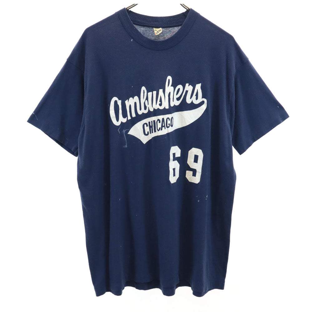 スクリーンスターズ 70s 80s USA製 ヴィンテージ 半袖 シングルステッチ Tシャツ XXL ネイビー SCREEN STARS ビッグサイズ メンズ