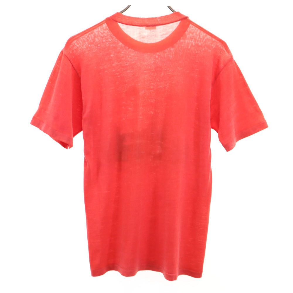 VINTAGE ヴィンテージ 70s 80s スヌーピー柄 プリント 半袖 Tシャツ レッド系 メンズ