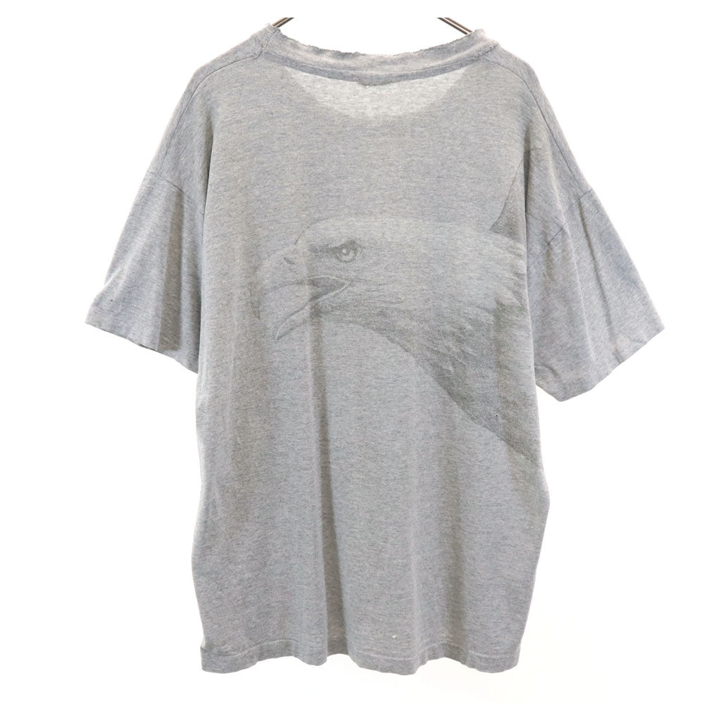 OLD オールド 90s 両面プリント 半袖 Tシャツ グレー系 メンズ