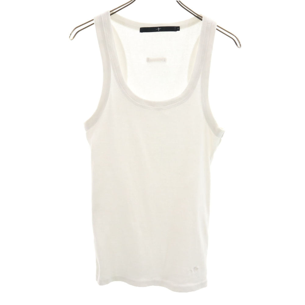 ノーアイディー ノースリーブ タンクトップ 1 ホワイト NO ID メンズ