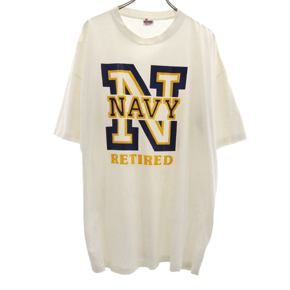 シグナル 90s USA製 オールド 半袖 Tシャツ XXL 白 SIGNAL ビックサイズ メンズ