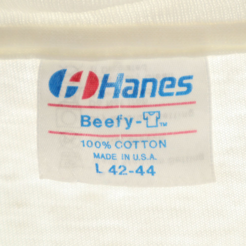 ヘインズ 80s USA製 オールド ヴィンテージ 半袖 Tシャツ L 白 Hanes メンズ