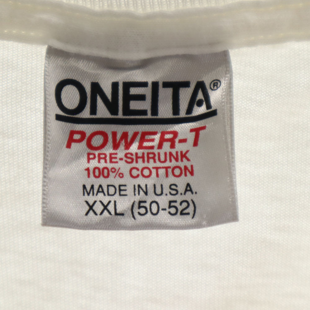オニータ 90s USA製 オールド 半袖 シングルステッチ Tシャツ XXL ホワイト ONEITA ビッグサイズ 丸胴 メンズ