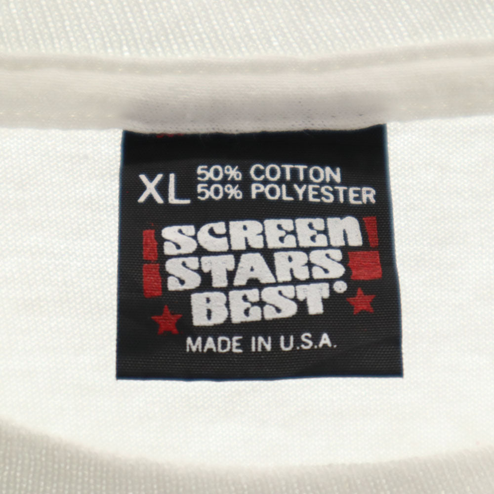 SCREEN STARS BEST スクリーンスターズベスト 90s USA製 オールド オリンピック バックプリント 半袖 シングルステッチ Tシャツ XL ホワイト メンズ