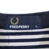 フレッドペリー ボーダー柄 半袖 鹿の子切替 Tシャツ S ネイビー FRED PERRY メンズ