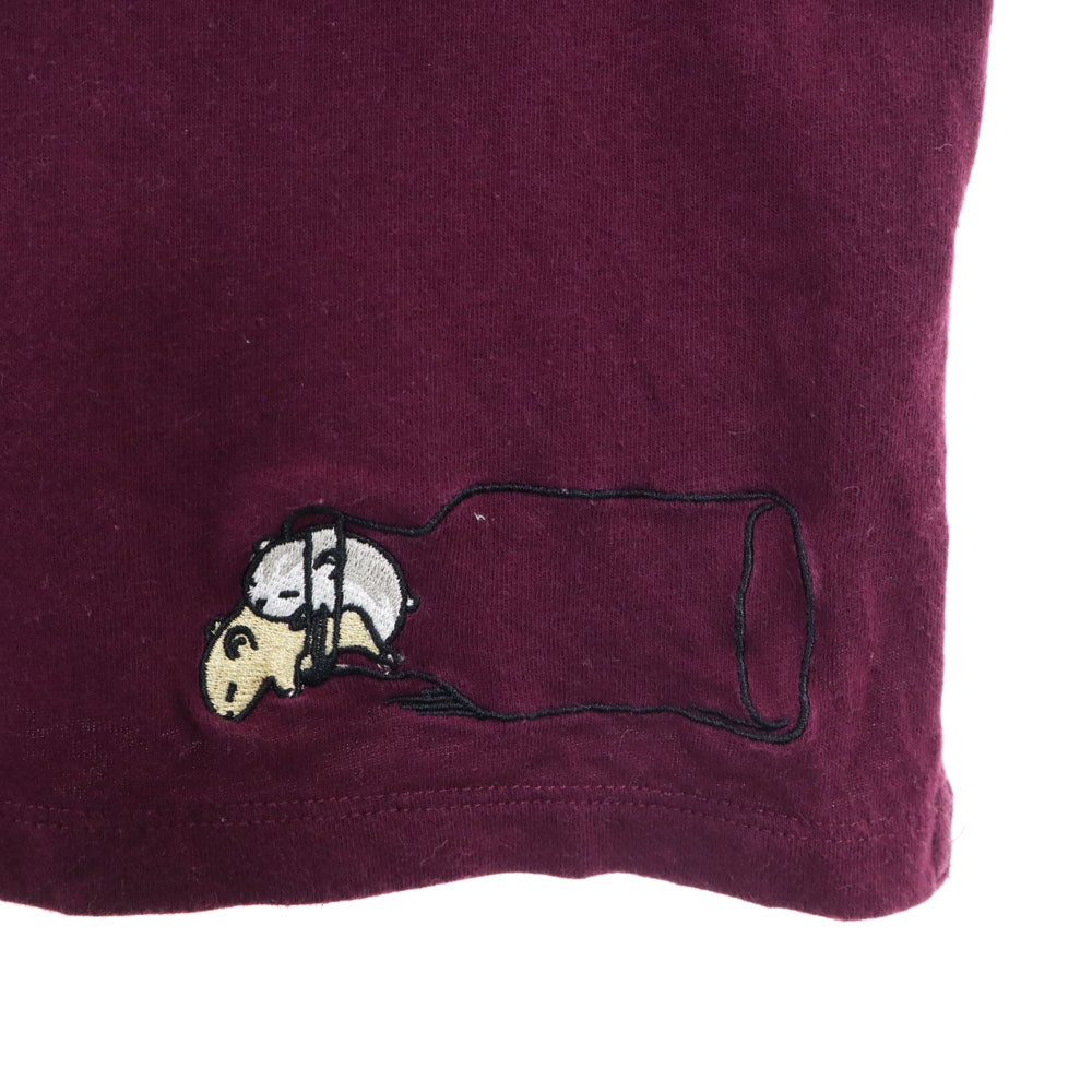 グラニフ ハムスター 半袖 Tシャツ M ボルドー graniph ロールアップ袖 RELAX レディース