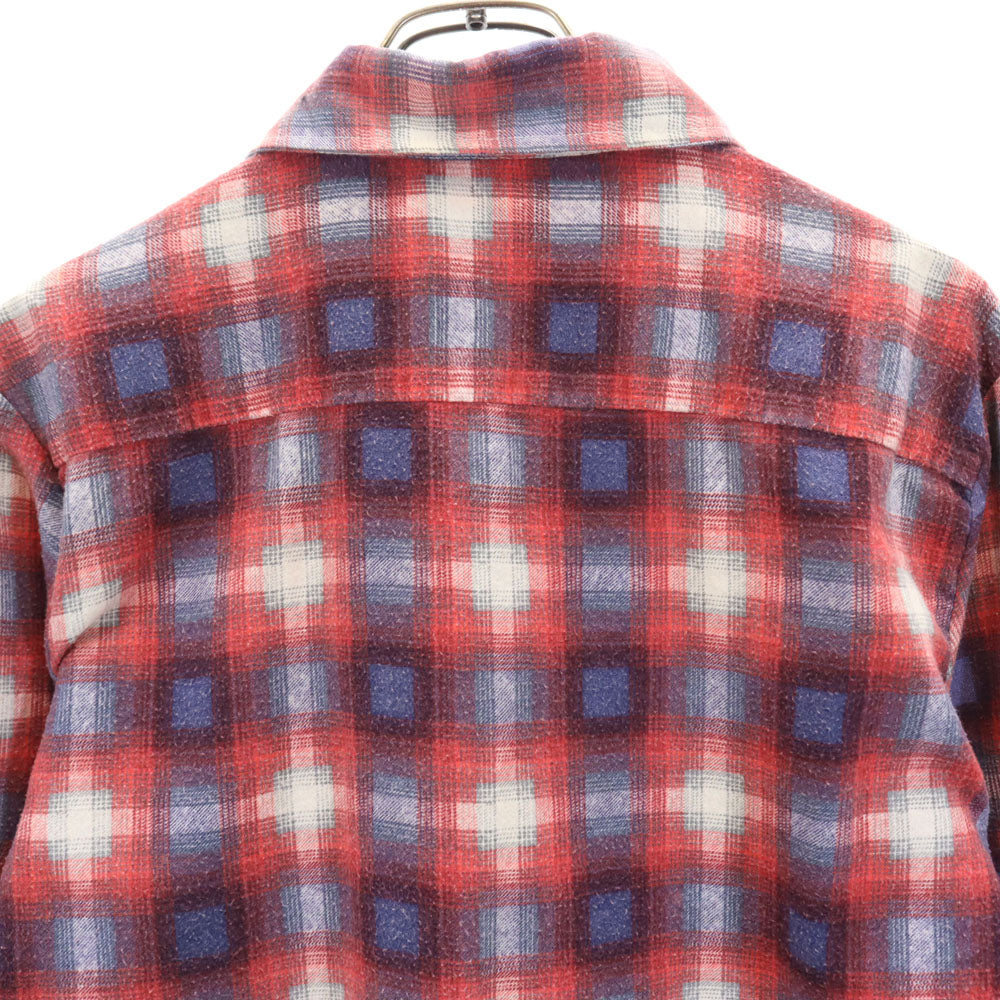 クロンダイク 70s ヴィンテージ チェック柄 長袖 シャツ L 赤系 KLONDIKE PERMANENT PRESS メンズ