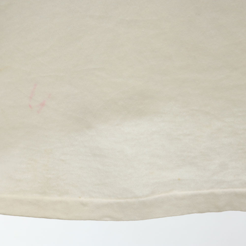 オールド 80s 90s USA製 LINGUINIS 半袖 Tシャツ ONE アイボリー OLD シングルステッチ メンズ