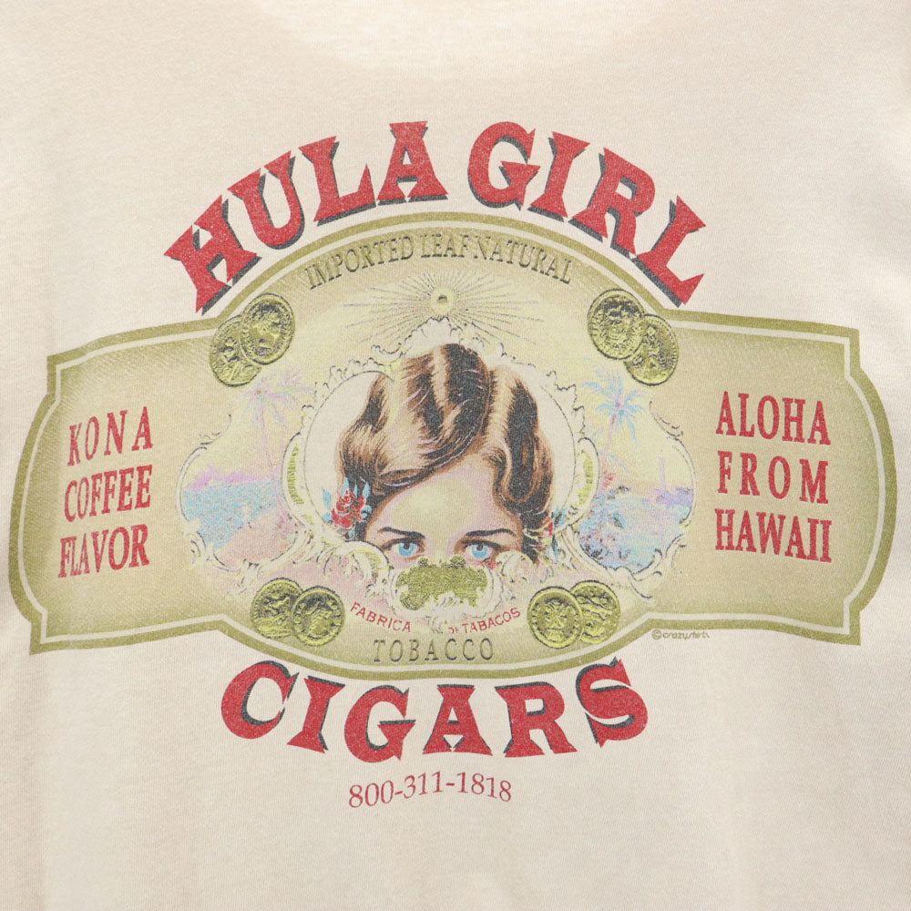 クレイジーシャツ 90s USA製 オールド バックプリント 半袖 Tシャツ S ベージュ系 Crazy Shirt メンズ