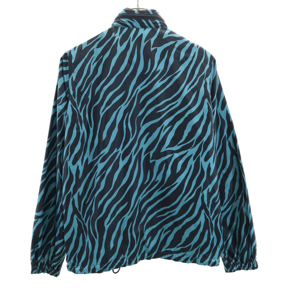ヒステリック 日本製 ゼブラ柄 ナイロンジャケット F ブルー HYSTERIC メンズ