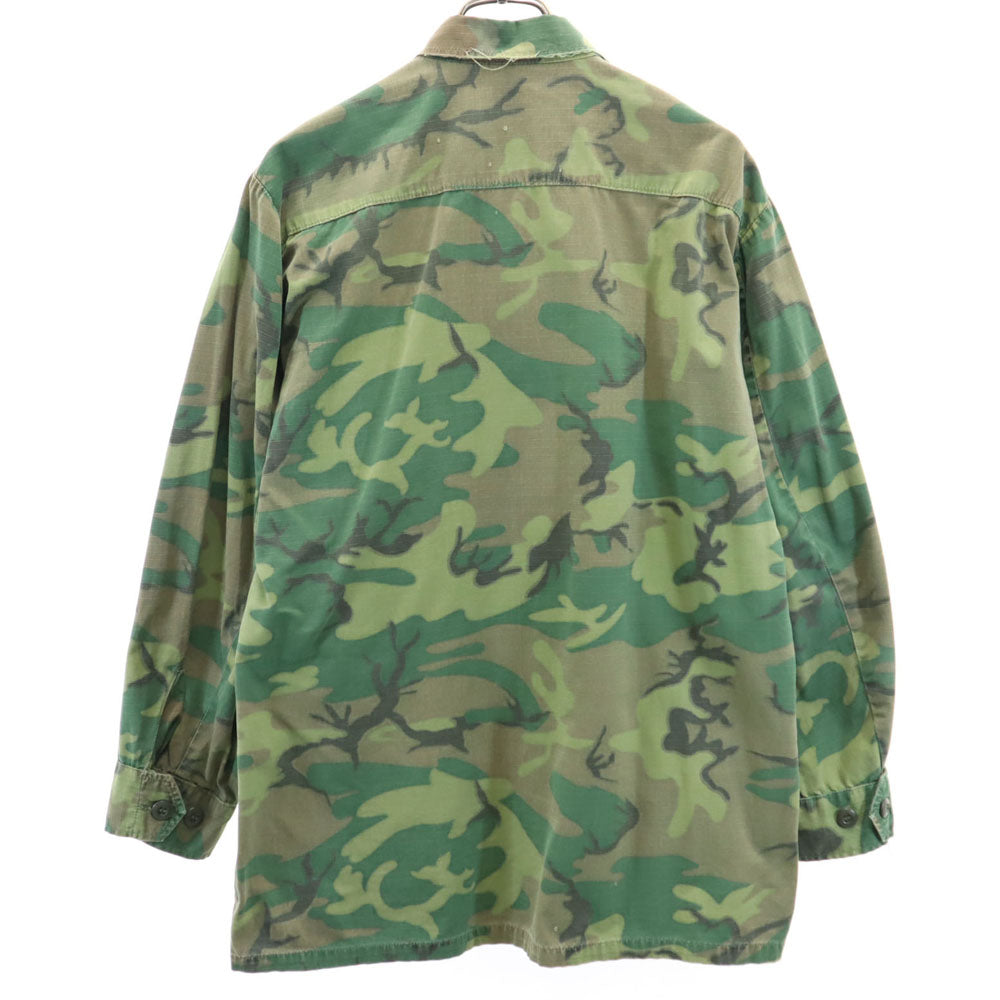 USMC アメリカ海兵隊 60s ジャングルファティーグ ヴィンテージ DSA 4TH カモフラージュ柄 長袖 ミリタリージャケット グリーン メンズ