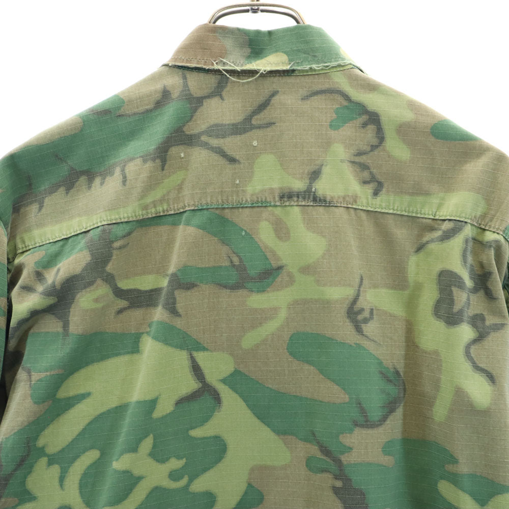 USMC アメリカ海兵隊 60s ジャングルファティーグ ヴィンテージ DSA 4TH カモフラージュ柄 長袖 ミリタリージャケット グリーン メンズ