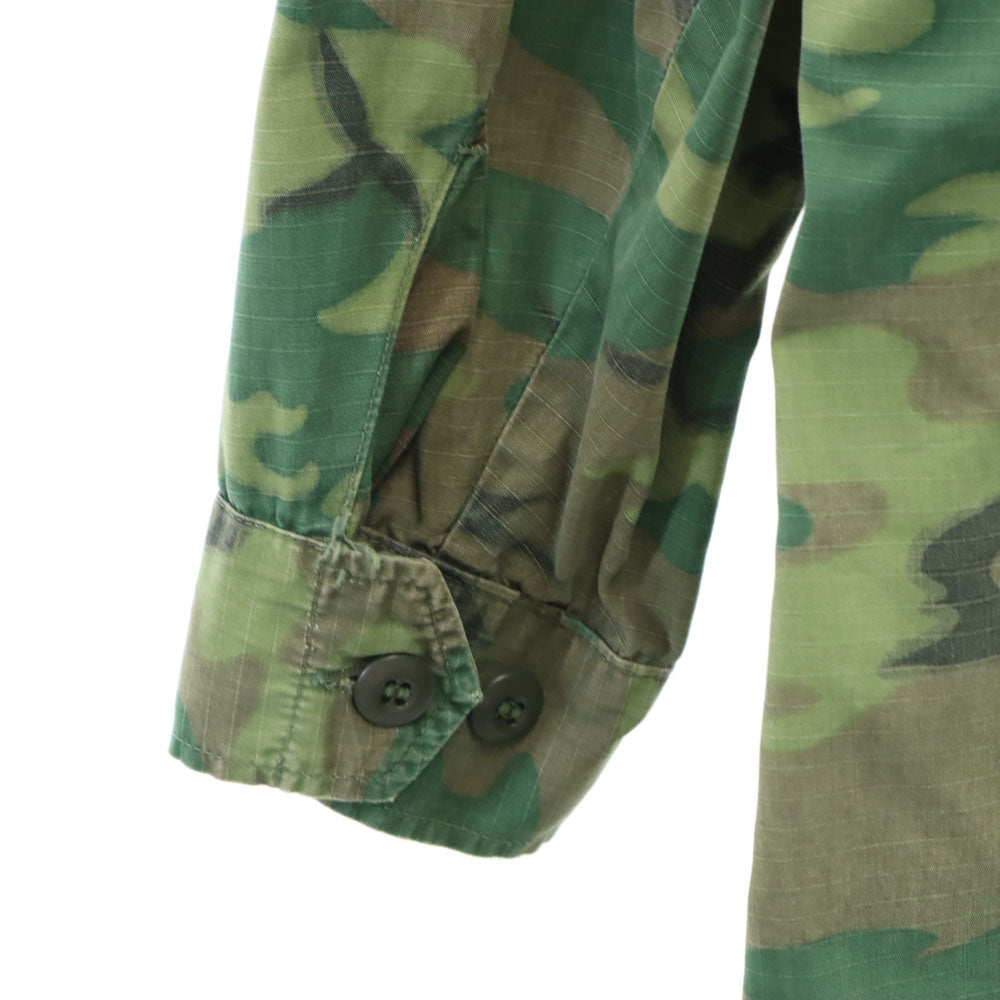 USMC アメリカ海兵隊 60s ジャングルファティーグ ヴィンテージ DSA 4TH カモフラージュ柄 長袖 ミリタリージャケット グリーン メンズ