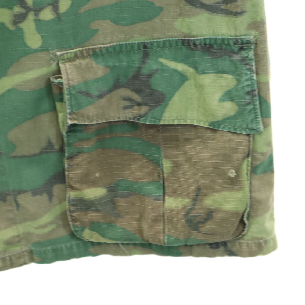 USMC アメリカ海兵隊 60s ジャングルファティーグ ヴィンテージ DSA 4TH カモフラージュ柄 長袖 ミリタリージャケット グリーン メンズ