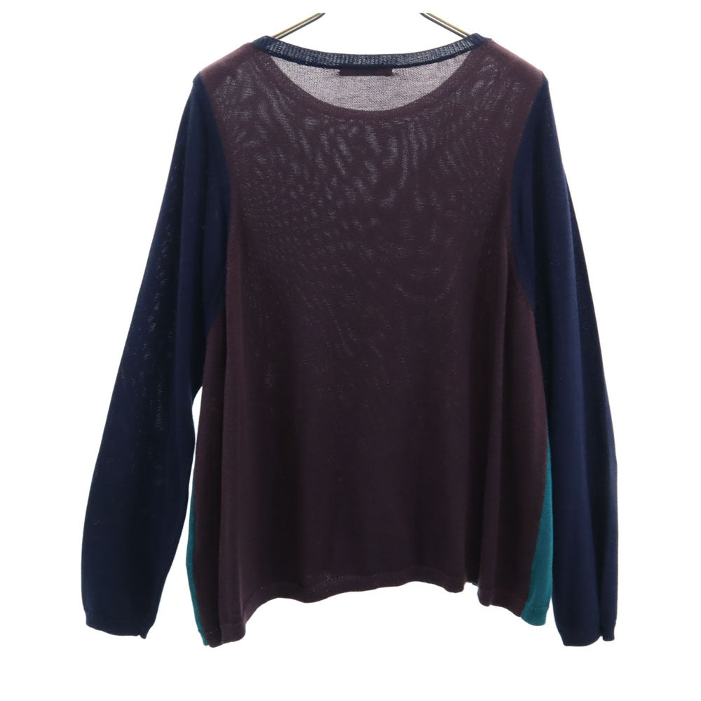 Y's for living ワイズフォーリビング 長袖 セーター ネイビー ニット レディース