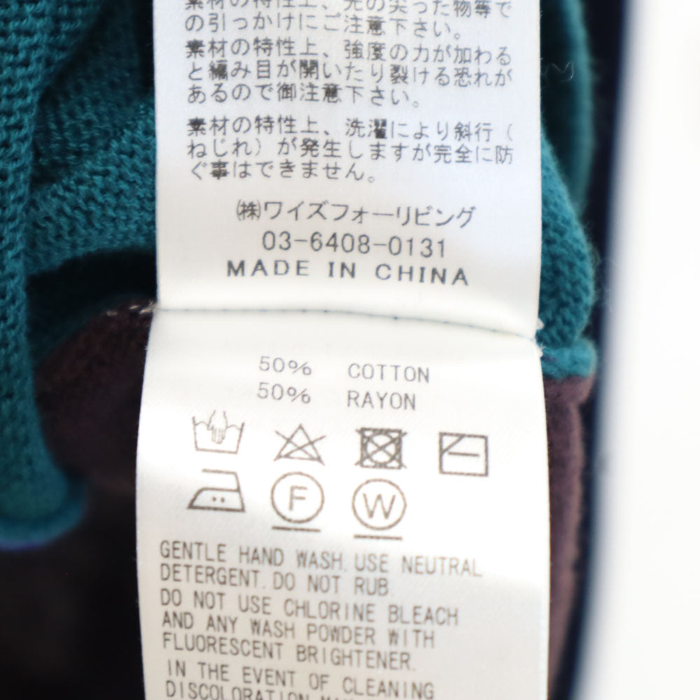 Y's for living ワイズフォーリビング 長袖 セーター ネイビー ニット レディース