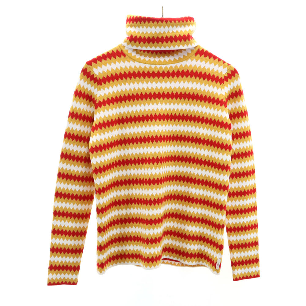MONCLER モンクレール ブルガリア製 長袖 タートルネック セーター XS マスタード 他 ニット MAGLIONE TRICOT CICLISTA レディース